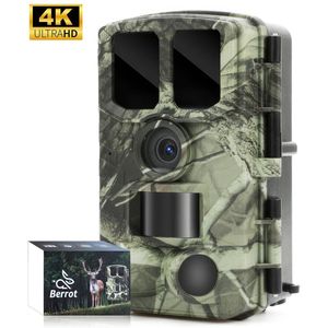 Berrot - Wildcamera - 4K Ultra HD - 48MP - Inclusief 64GB SD & Batterijen