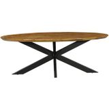 StarFurn Eetkamertafel Brandy Ovaal Naturel 160cm