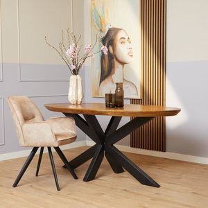 Eetkamertafel Brandy | Ovaal | 160 Cm - Starfurn - HUISTUIN Design