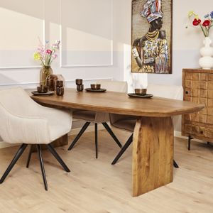 StarFurn Eetkamertafel Tense Naturel 240cm