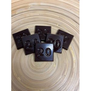Chocolade cijfer / getal 20 | Verjaardag | Jubileum | Chocola cadeau | Smaak Puur