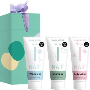 Naif Baby & Kids Mini Shower Routine Set Gift Set (voor Kinderen vanaf Geboorte )