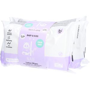 Naïf - Plasticvrije Lotion Doekjes - 60 Stuks - Dermatologisch Getest - Aloë Vera