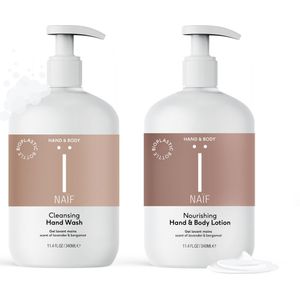 Naïf - Handzeep en Hand & Body lotion Voordeelset - 2x340ml - Huidverzorging - met natuurlijke ingrediënten