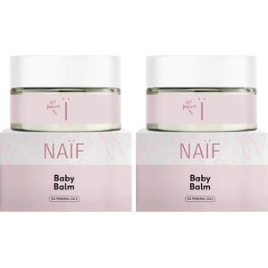 Naïf - Baby Balm Voordeelset - Baby's & Kinderen - 0% Parfum - met Natuurlijke Ingrediënten - 2x75ml