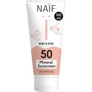 Naïf - Baby & Kids Sunscreen - SPF50 - Zonnebrand - Natuurlijk Filter