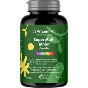 Junior Multivitamine - D3 - 100% Plantaardig - Natuurlijke Ingrediënten