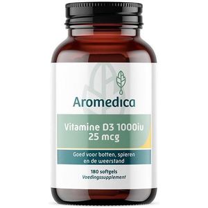 Vitaminepreparaat - Vitamine D3 1000iu 25 mcg - Aromedica - 30 Softgels