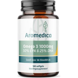 Aromedica - Omega 3 Vetzurenpreparaat - 1000 mg - 180 Softgels