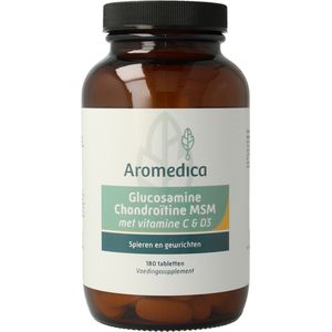 Aromedica - Glucosamine Chondroitine MSM - Vitaminen en Mineralenpreparaat - 1500 mg Glucosamine - 400 mg Chondroïtine - 400 mg MSM