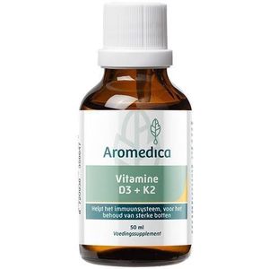 Vitaminenpreparaat - Vitamine D3 K2 Druppels - 30ml - Zonnebloemolie