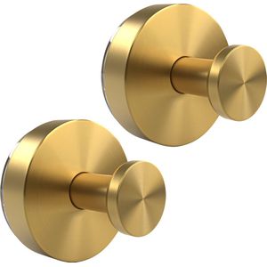 Zuignap met haak Sterke zuignap haakjes Zuignap haak Handdoekhaakjes zelfklevend Goud RVS