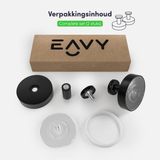 Zuignap met haak - Sterke zuignap haakjes - Zuignap haak - Handdoekhaakjes zelfklevend - Zwart - RVS