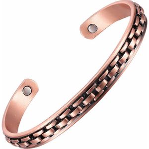 Gezondheidsarmband magnetisch koper - 0,8 cm