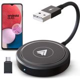 CarMe Luxe Android Auto Dongle - Draadloos Android Auto - 2024 Model - Zwart