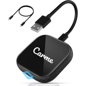 CarMe - 2-in-1 Car Dongle - Draadloos CarPlay & Android Auto - Zwart