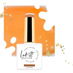 LAK-IT! gellak - Cinnamon - orange semi permanente - soak off - uv/led - gelpolish - vegan en cruelty free - must have collection