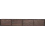 Zwevend tv meubel Vision Walnut | 240 cm|STF-2811