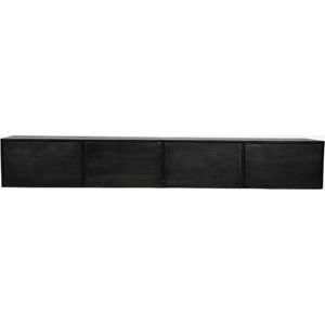 Zwevend Tv meubel Vision Black | 240 cm|STF-2807