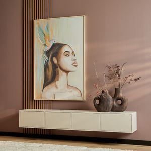 Vision - TV Meubel - Sand - Massief Mangohout - 200 cm