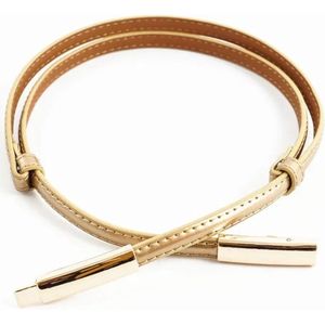 Jurkriem goud - Riem voor jurk - Tailleriem - Luxe Tailleriem - Ceintuur - Goud Kleurig - Riem voor Om De Taille/Middel - Omslag Riem - Dames Jurk Accessoire - Damesriem - gouden Tailleriem - Tailleriemgoud