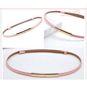 Jurkriem roze - Riem voor jurk - Tailleriem - Luxe Tailleriem - Ceintuur - Goud Kleurig - Riem voor Om De Taille/Middel - Omslag Riem - Dames Jurk Accessoire - Damesriem - roze Tailleriem - Tailleriem roze