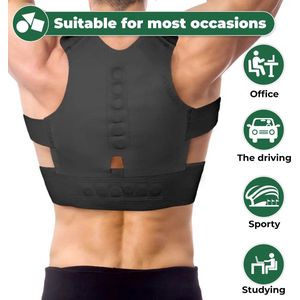Luxegoed ® - Rug- schouders - Nek - Rug brace - Postuur Corrector - Rug corrector - Houding Correctie - Posture Corrector - Verstelbaar - Man - Vrouw - Kinderen - Lite - Alle Maten Beschikbaar