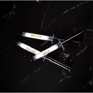 Refill-Gels (3 stuks) Tanden bleek gel voor The Million Dollar Smile® Tandenbleekkit - 0% vrij - Navulling - Tanden bleekset