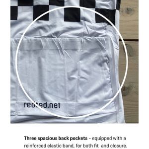 Retro Dames Wielershirt Peugeot Wit Zwart - REDTED