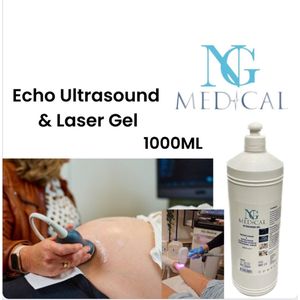 Ultrasound gel echo gel ( laser gel contact gel ) - Diode ontharing Gel - NG Medical - 1000ML - Stuk Prijs 1 Flacon