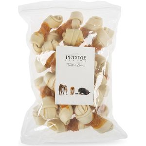 Petstyle living geknoopt bot wit met kip