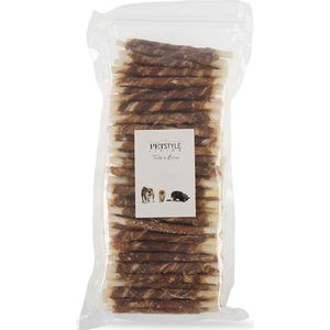 Petstyle Living Gepofte Ring met Kip - Hondensnacks - 10 Stuks - 12,5cm