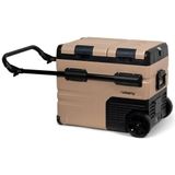 Steamy-E Dual Zone 45 Roller, Elektrische Compressor Koelbox op Wielen, 45 Liter, Zandkleurig, 12V/230V, voor vriezen en koelen van -20 tot +20, ideaal voor op de camping
