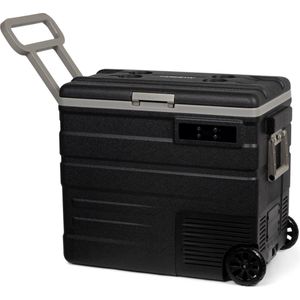 Steamy-E Single Zone 65 Roller, Elektrische Compressor Koelbox met Wielen, 65 Liter, Zwart, 12V/230V, voor vriezen en koelen van -20 tot +20, ideaal voor op de camping