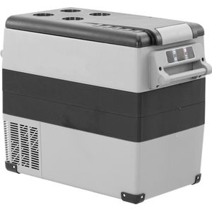 Steamy-E Single Zone Elektrische Compressor Koelbox - 49 liter - 12V en 230V - voor auto en camping - Grijs