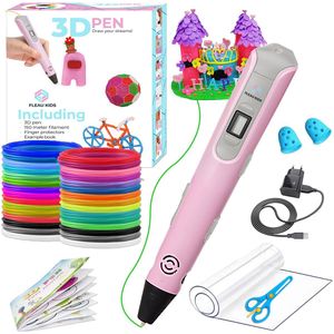 Fleau - 3D Pen Starterspakket - Roze - PRO 2025 USB-C model - 36m Filament - 12 Kleuren Vullingen