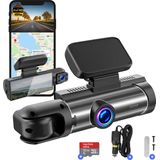 Fleau Tech - Dashcam - Voor en Achter Camera - Full HD - 170° Groothoeklens - Met Micro SD-kaart 32 GB