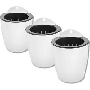 JungleScape - Verticale tuin planten pot - Wit - Small - 7,5cm pot - Met Watersysteem - 3 stuks