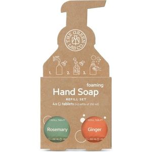 The Green Lab Co Navul Set Handzeep Tabletten Rozemarijn & Gember - 4 stuks