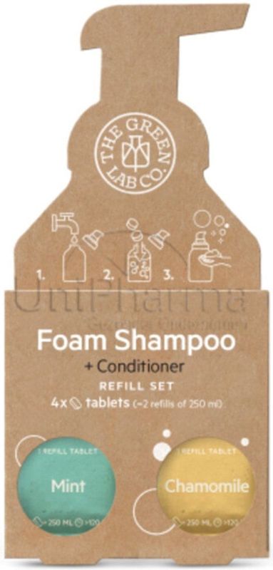 Shampoo Tabletten - Munt & Kamille - Navulset - Duurzaam