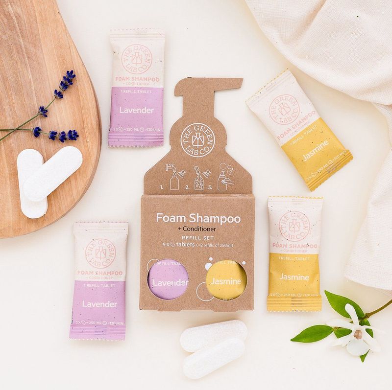 The Green Lab Co - Shampoo Refill Tablet - Lavendel & Jasmijn - Natuurlijk