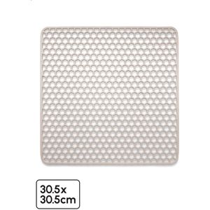 Bodo® – Gootsteenmat Siliconen Beige – 30,5 x 30,5 cm - Keuken Accessoires - Gootsteen Beschermer - beige 8720938693083