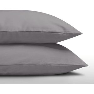 Voordeelset 2x 100% Zijden kussensloop Donker Champagne Hotelsluiting
