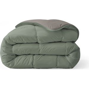 Zelesta - Royalbed - Dekbed - Tender Grey & Pastel Green - Wasbaar Hoesloos - All Year