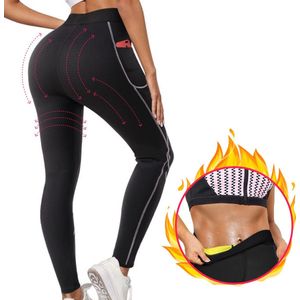 Sauna Broek – Lang | Compressie Legging | Met Zak | Thermisch | Afslankbroek | Neopreen Zweet Broek (2025)