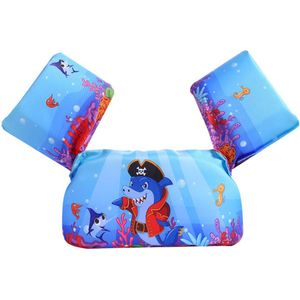 Puddle Jumper Deluxe - Zwemvest Kind 2 Tot 6 Jaar - Verstelbare Zwembandjes Voor Kinderen - Zwemvleugels 14 tot 25 Kg - Piraten Haai