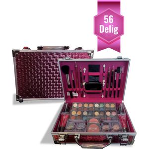 SEZGoods - Luxe Make Up Koffer - Roze - 56 Delig - Make Up Koffer Met Inhoud