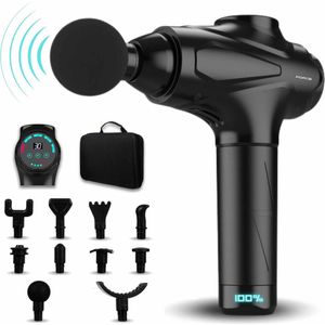 JM Force ® Massage Gun - 10 Opzetstukken - 30 Standen - Massage Apparaat - Professioneel Massage Pistool - Sport en Relax Massage