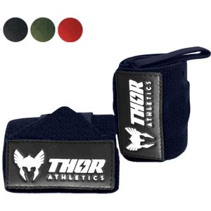 Thor Athletics Wrist Wraps - Fitness - Polsbrace voor Krachttraining - Ondersteuning voor Pols - 60 cm - Viking Blue