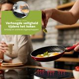 HI NATURE™ Inductie Beschermer Set - 4 Stuks - Hittebestendig - Zwart